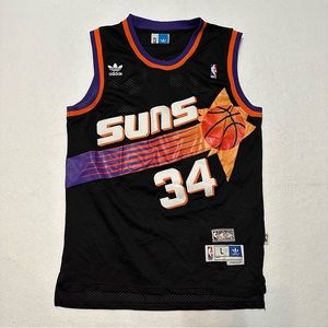 Charles Barkley Black Phoenix Suns Basketball Jersey size Medium